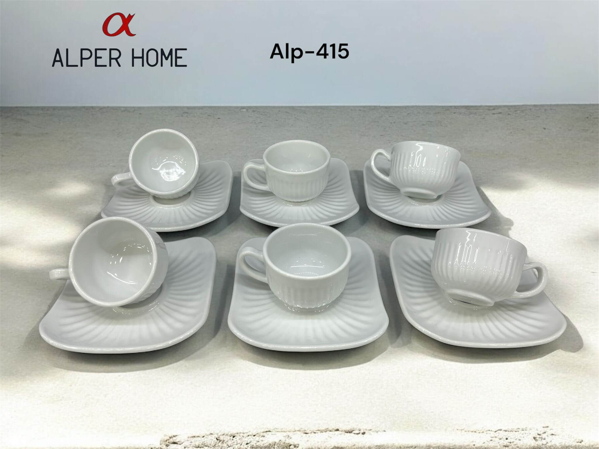 YUVARLAK 6 LI KAHVE FİNCAN*8