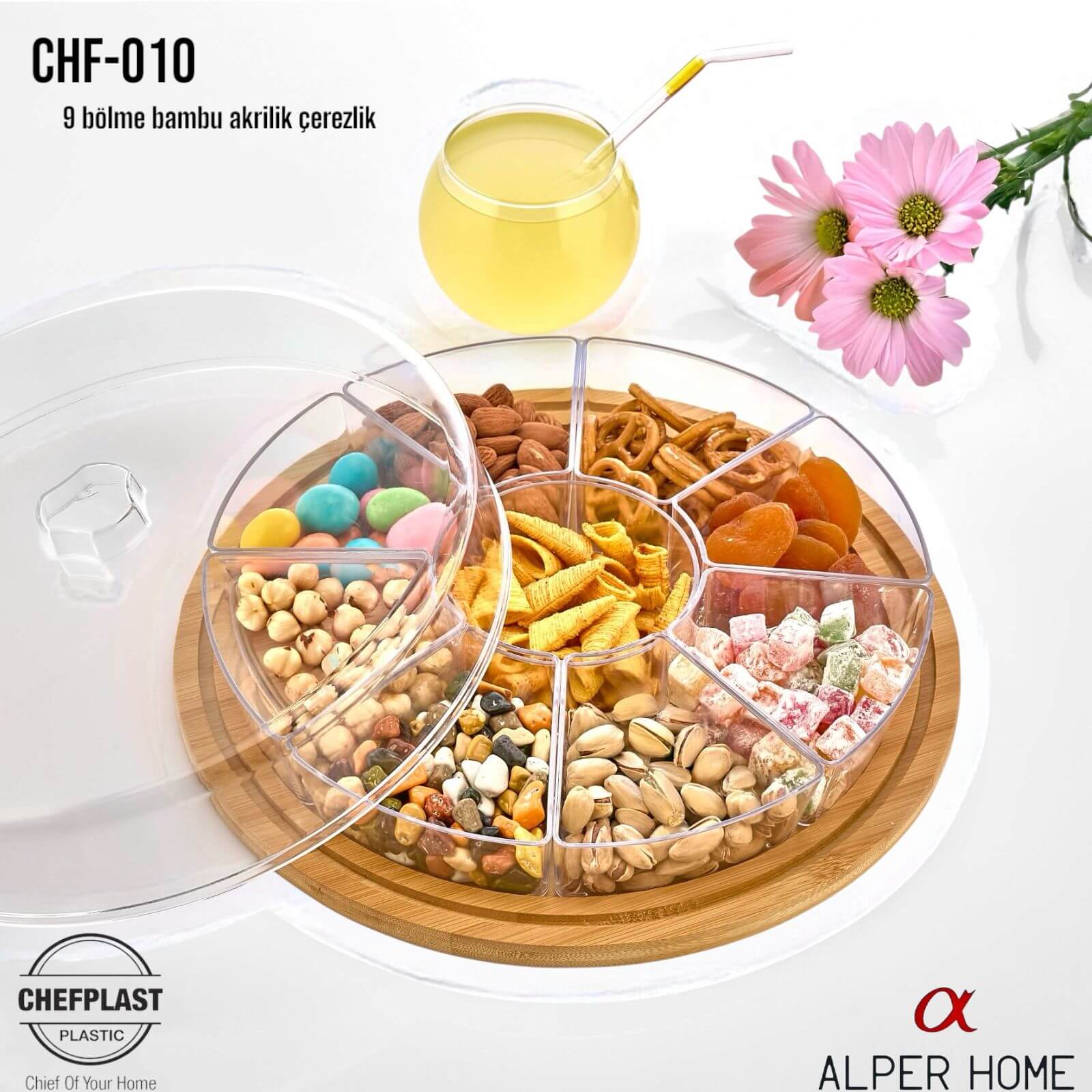 9 BÖLME BAMBU  AKRİLİK  KAHVALTILIK 