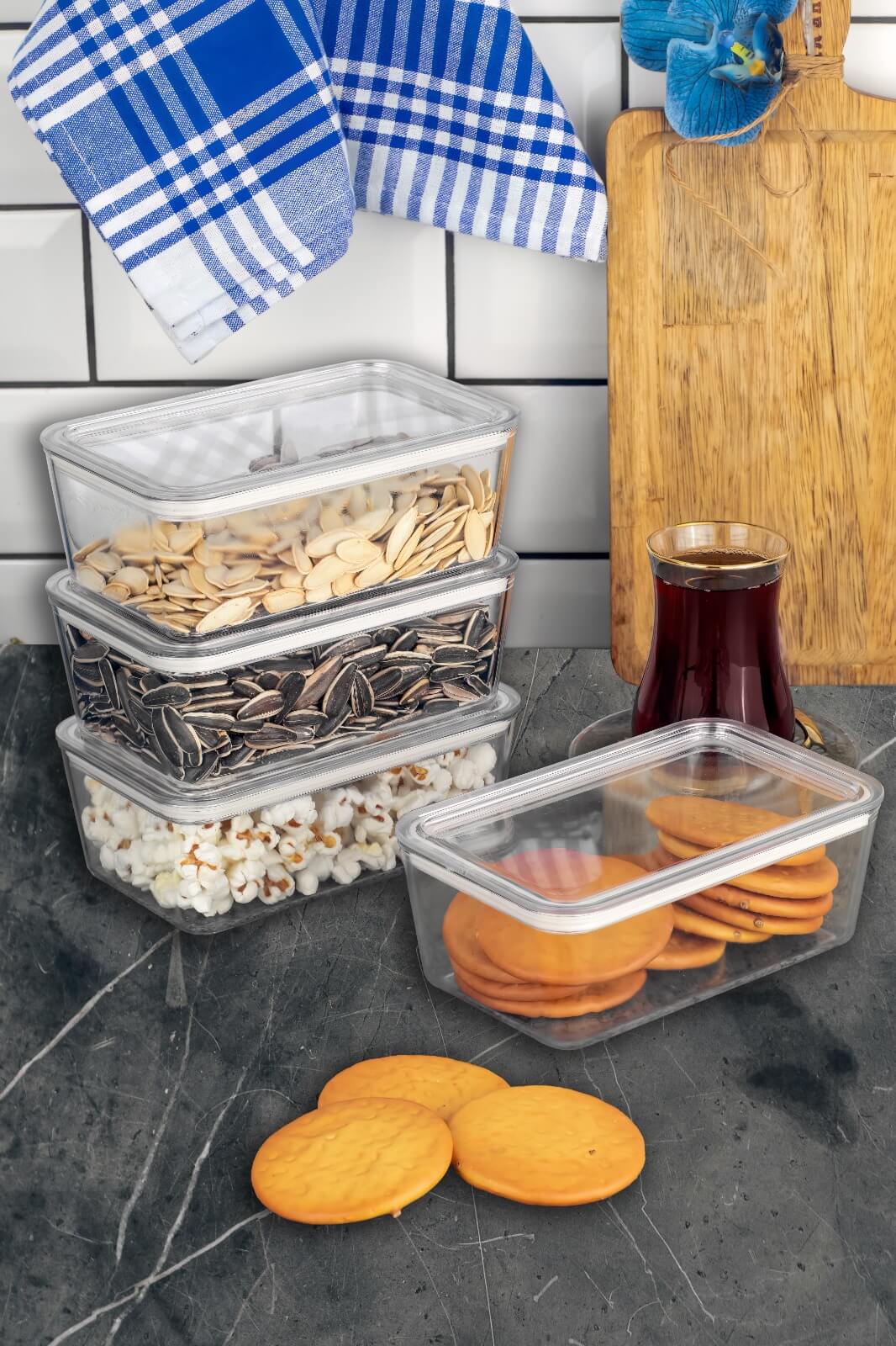 640 ML DİKDÖRTGRN  KAHVALTILIK *48