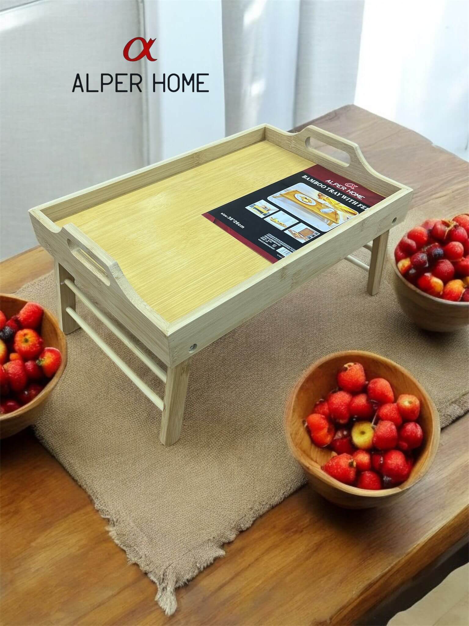 BAMBU AYAKLI TEPSİ*14