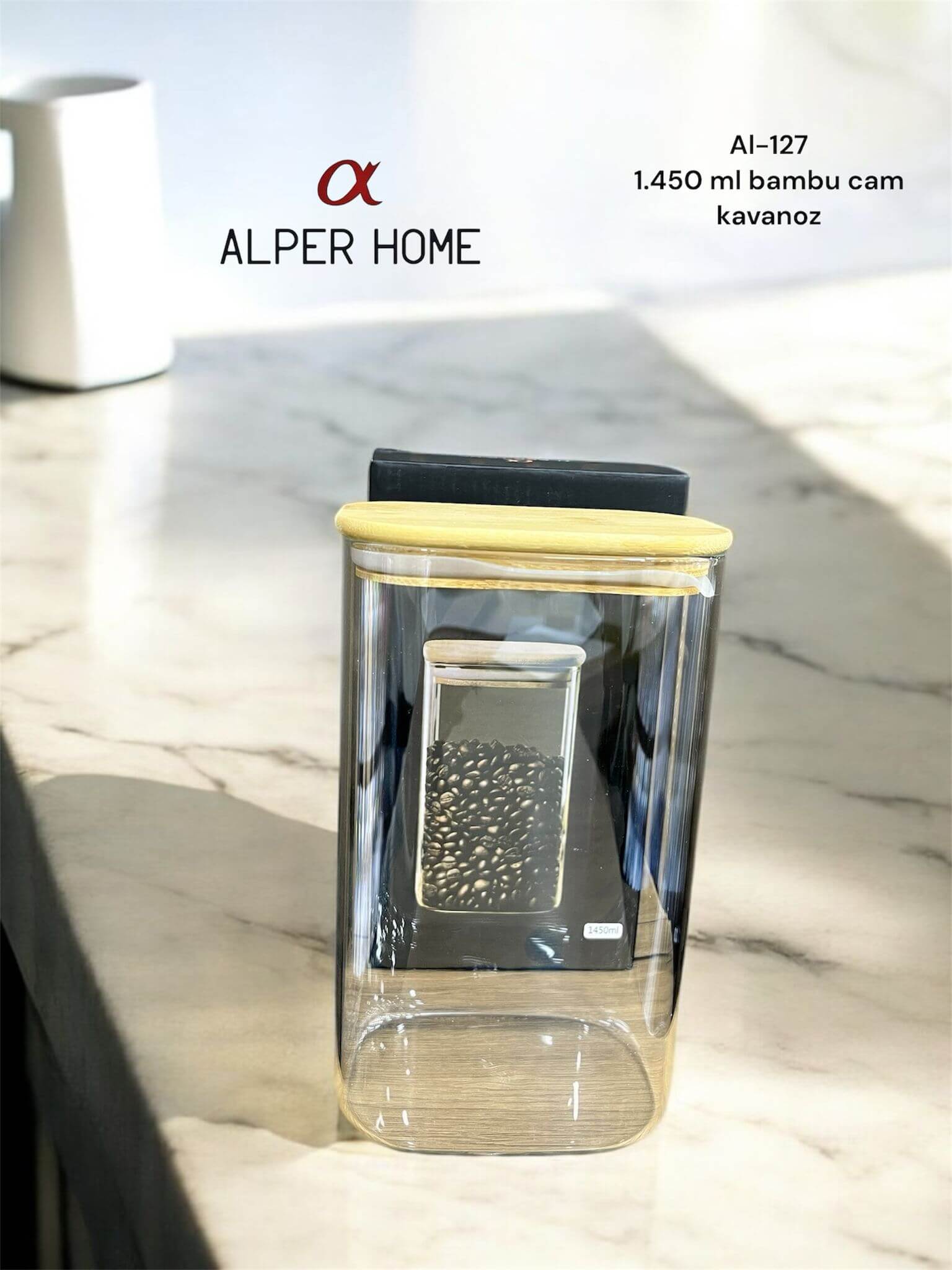 1,450 ML BAMBU CAM KAVANOZ*36