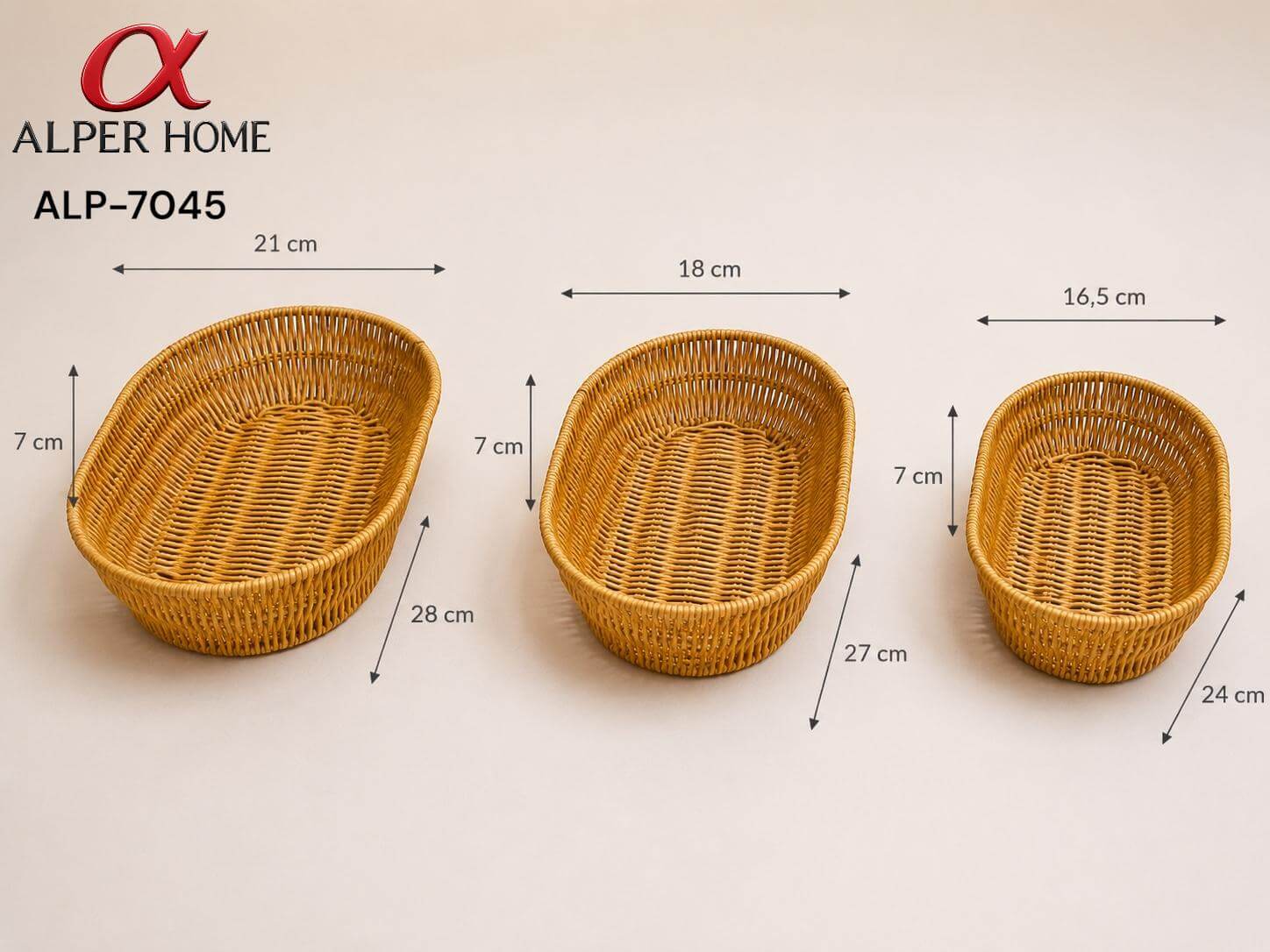 3 LÜ OVAL HASIR SEPET*24