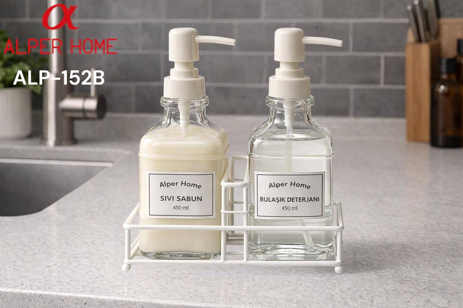 BEYAZ 2 Lİ STANDLI SABUNLUK*12